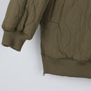 George Olive Green Quilted Puffer Jacket (L)-3