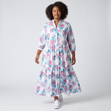 U-Turn Collective Floral Trapeze Dress | 100% Cotton | Sizes XS–XXL | Brand New