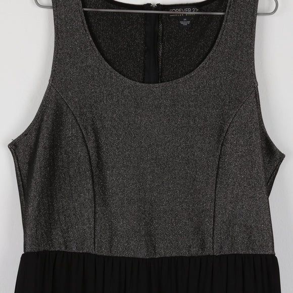 Forever 21 Black Sparkly Dress (3XL)