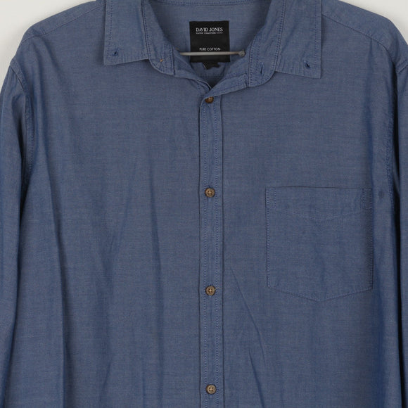 David Jones Blue Shirt (L)