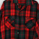 Traditional Plaid Long Sleeve Shirt (M)-2