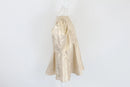 Gold puff sleeve mini dress-4