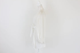 Cream bell sleeve wrap dress - M - 0