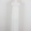 White Crochet Knit Strapless Bodycon Maxi Dress – Size M-1