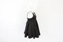 Black babydoll dress with a plunge - S-4