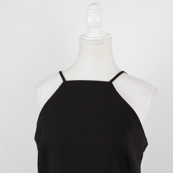 Foschini Black Halter Neck Square-Cut Bodycon Playsuit – Size L