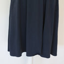 Steel Blue Short Sleeve Wrap-Front V-Neck Midi Dress with Wide Waistband – Size M-3