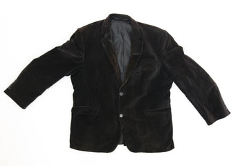 Velvet Pinstripe Blazer | Size XL | Pre-Loved