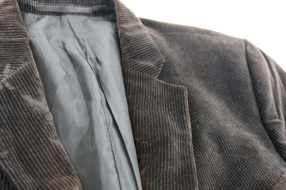 Velvet pinstripe blazer - XL