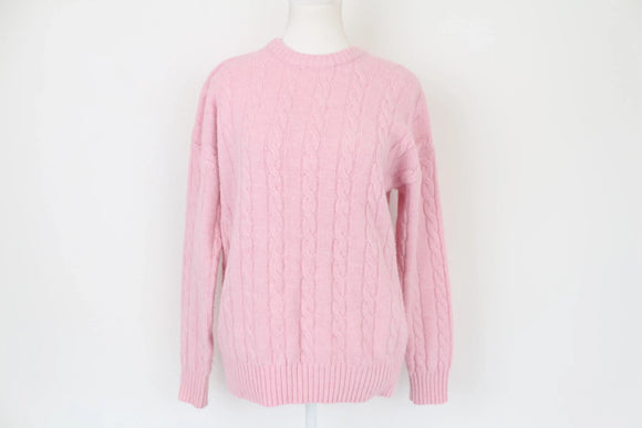 COTTON ON baby pink cableknit jersey - XXS