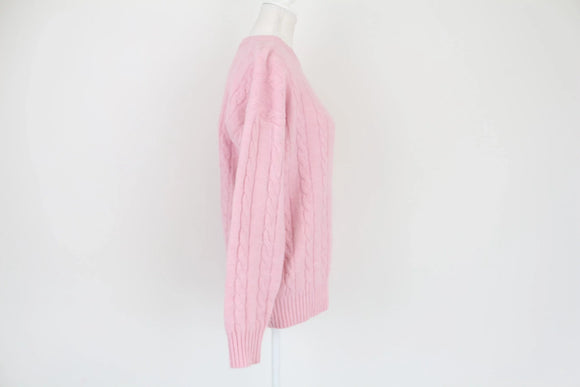 COTTON ON baby pink cableknit jersey - XXS