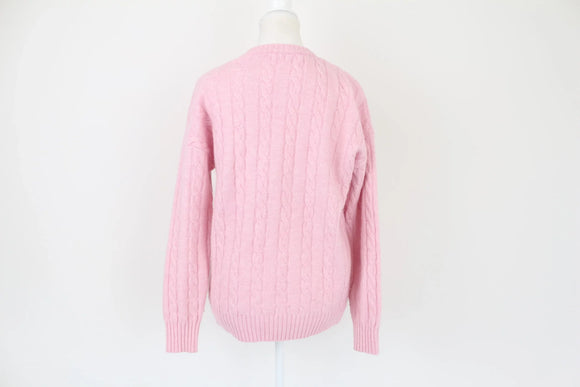 COTTON ON baby pink cableknit jersey - XXS