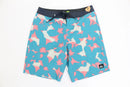 Quicksilver Highline swim shorts (blue and pink) - small sample cut-1