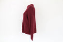 Maroon cableknit jersey - M-3