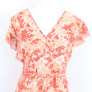 Pink Floral Wrap Dress – Size M-2