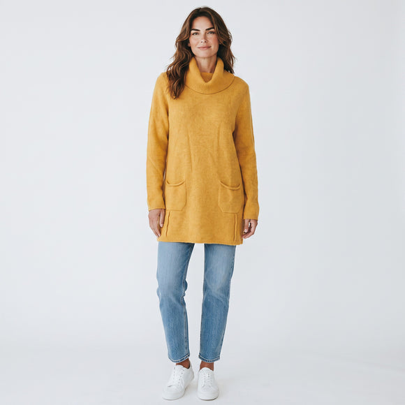 Mustard Poloneck Jersey | Size S | Pre-Loved