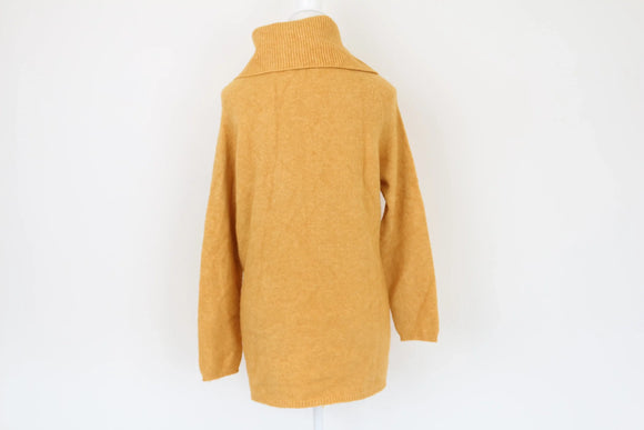 Mustard poloneck jersey - S
