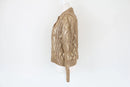 ZARA Golden cableknit buttonup cardigan - XS-3