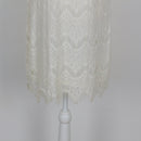 Woolworths Ivory Lace Off-Shoulder Scallop Neckline Bell Sleeve Shift Midi Dress – Size 10-3
