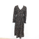 Floral & Black Long Sleeve Dress | Thrift Find – Size M-1
