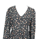 Floral & Black Long Sleeve Dress | Thrift Find – Size M-2