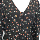 Floral & Black Long Sleeve Dress | Thrift Find – Size M-4