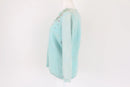 Baby blue 50% lambswool jersey with beaded detail - M-3