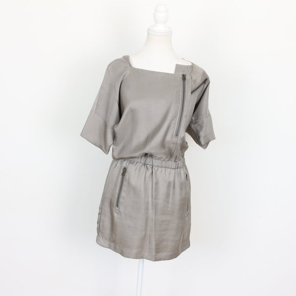 Mike & Chris Grey Mini Dress | Thrift Find – Size XS