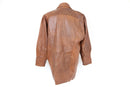 Brown genuine leather jacket - L-3