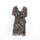 Woolworths Black & Floral Mini Dress | Thrift Find – Size 12-1