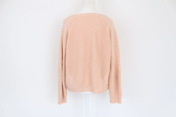 Pink scoopneck jersey - L