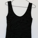Zebra Print Suede Bodycon Mini Dress | Thrift Find – Size 10-2