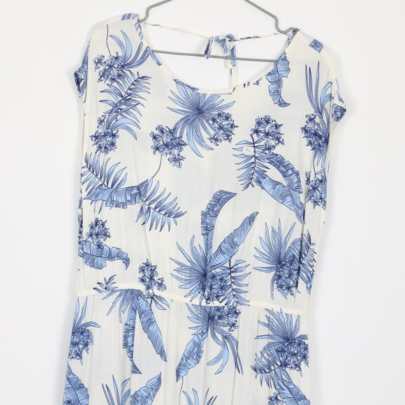 White & Blue Mini Dress | Thrift Find – Size XL