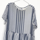 Blue & White Stripe Dress | Thrift Find – Size 34-4