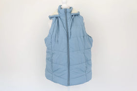 REAL basics baby blue puffer body warmer - 3XL