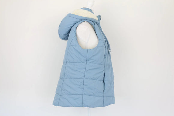 REAL basics baby blue puffer body warmer - 3XL
