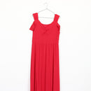 Red Ribbed Maxi Dress | Thrift Find – Size XL-2