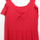Red Ribbed Maxi Dress | Thrift Find – Size XL-3