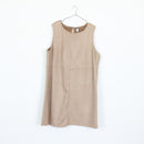 Faux Suede A-Line Dress | Thrift Find – Size 2XL-1