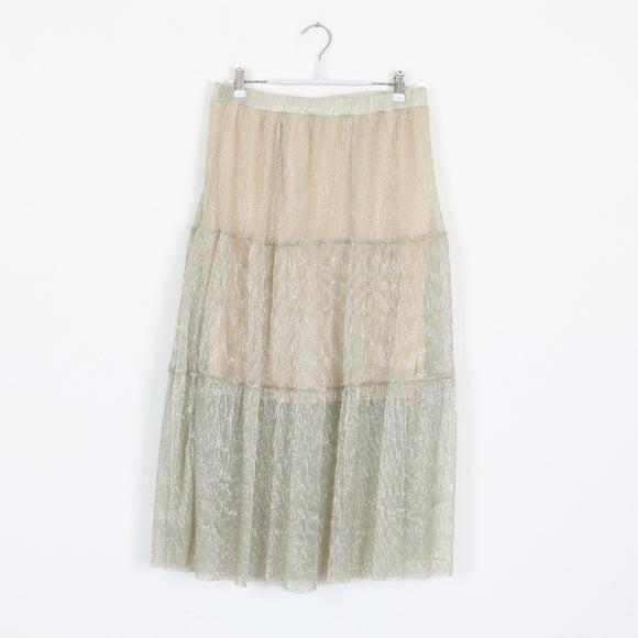 Gold Sparkly Sequin Skirt | Thrift Find – Size 10