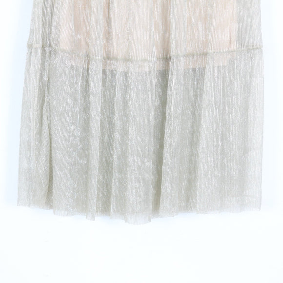 Gold Sparkly Sequin Skirt | Thrift Find – Size 10