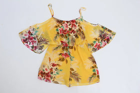 Forever New yellow tropical playsuit - 10