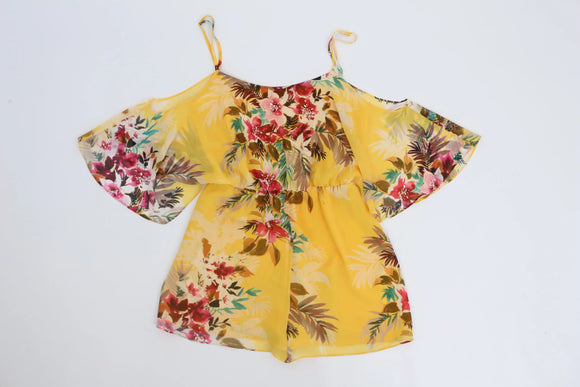 Forever New yellow tropical playsuit - 10