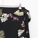 Black Floral Print Mini Skirt | Thrift Find – Size XXL-3