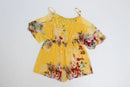 Forever New yellow tropical playsuit - 10-3