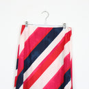 Striped Satin Midi Skirt | Thrift Find – Size M-2