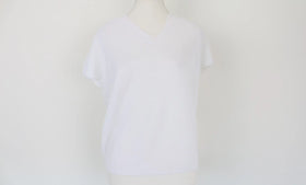 Knitted white blouse -M