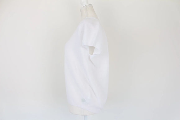 Knitted white blouse -M