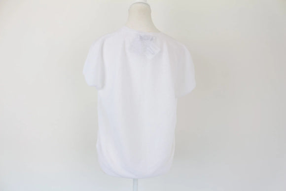 Knitted white blouse -M