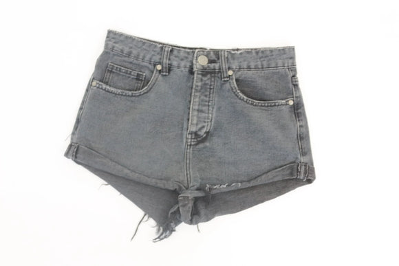 Factorie black denim shorts - 8